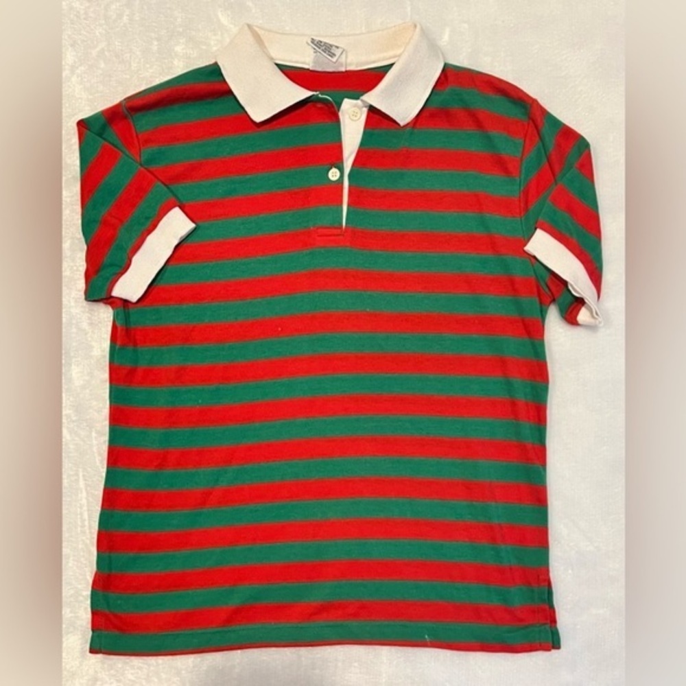 Vintage 80s Currants by Jeri Jo Kids Polo Shirt Sz L GVC See Pics and Desc‎